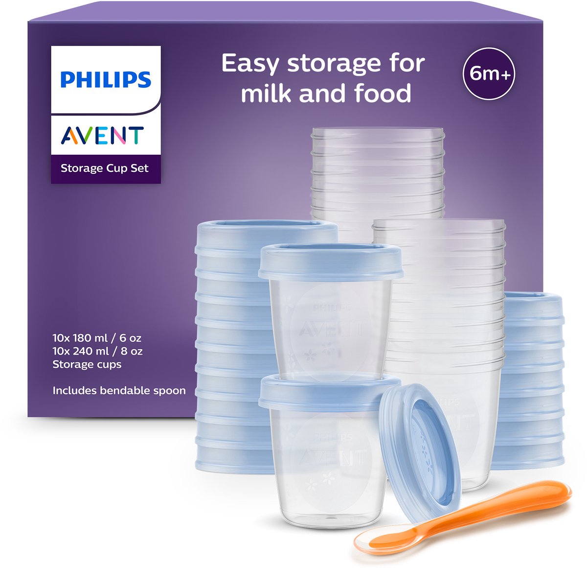 PHILIPS AVENT SCF721/20 - 20 Vorratsdosen
