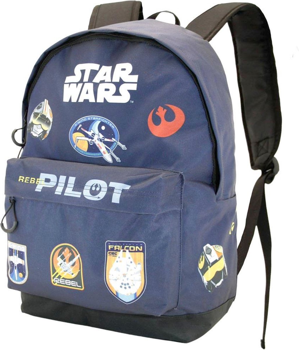 Schul- und Arbeitsrucksack Star Wars Dunkelblau Pilot, Geräumig 43X30X18 Cm