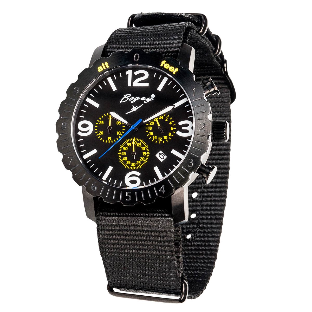 Uhr BOGEY BSFS004YLBK. Quarz, Farbe schwarz. Mann.