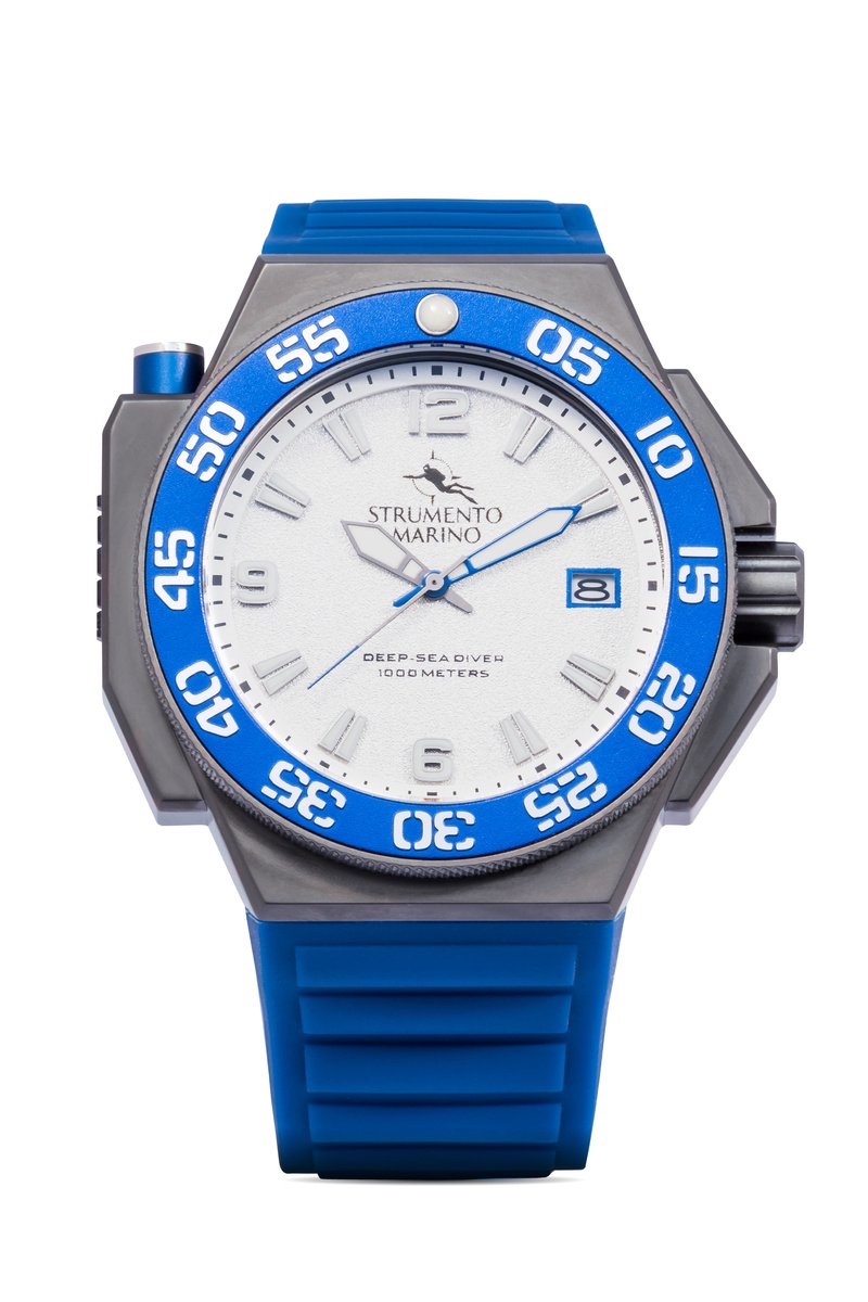 Uhr STRUMENTO MARINO SM129S-TTBNBL. Quarz, Farbe weiß. Mann.