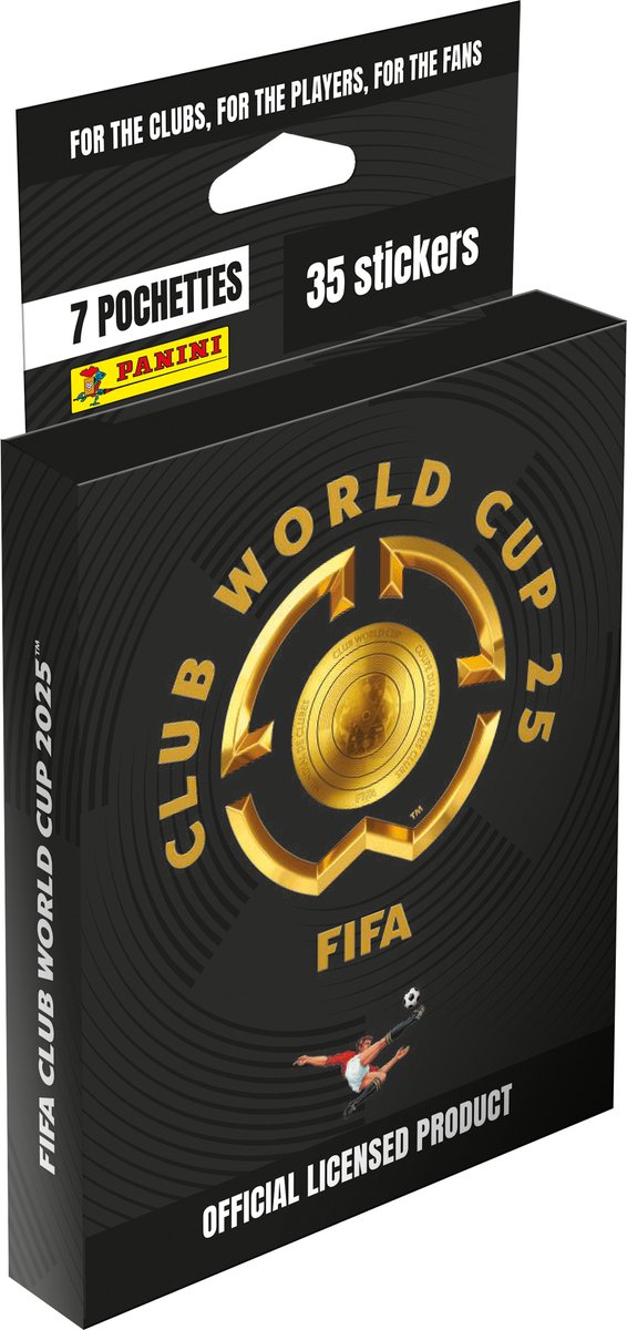 Blister - PANINI - CLUBS WORLD CUP 2025 - 7 Päckchen - 35 Sticker