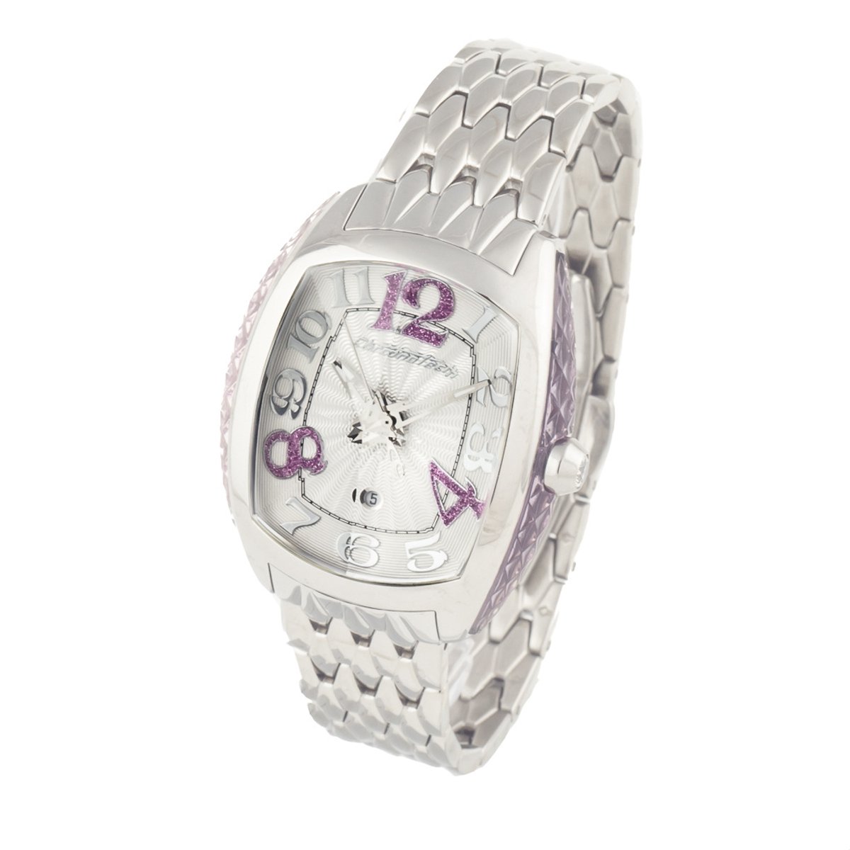 Uhr CHRONOTECH CT7998L-16M. Quarz, Farbe weiß. Kobieta.