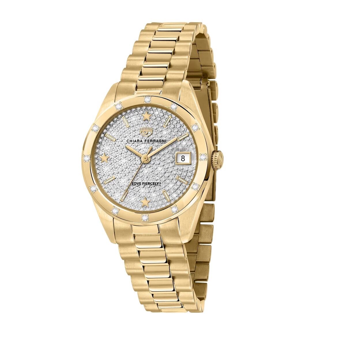 Uhr CHIARA FERRAGNI R1953100512. Quarz, Farbe weiß. Frau.