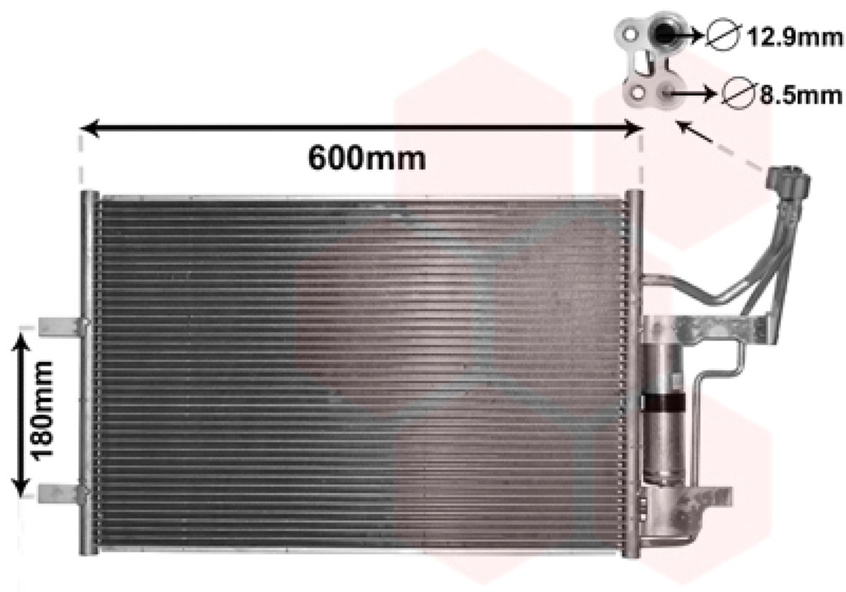Van Wezel Klimakondensator + Trockner Mazda 3 5 1,4 1,6 1,8 2,0 2,3 + CD Turbo