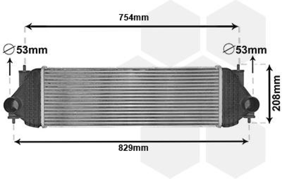 Van Wezel Ladeluftkühler Suzuki Grand Viatara II 1,9
