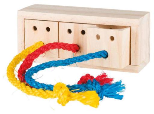 Trixie Snack-Eimer, Interaktiv, Holz, 16X16X7Cm 16X6X7 Cm