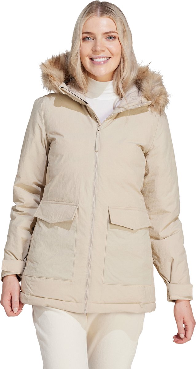 Damen-Parka mit Kapuze und Pelz adidas