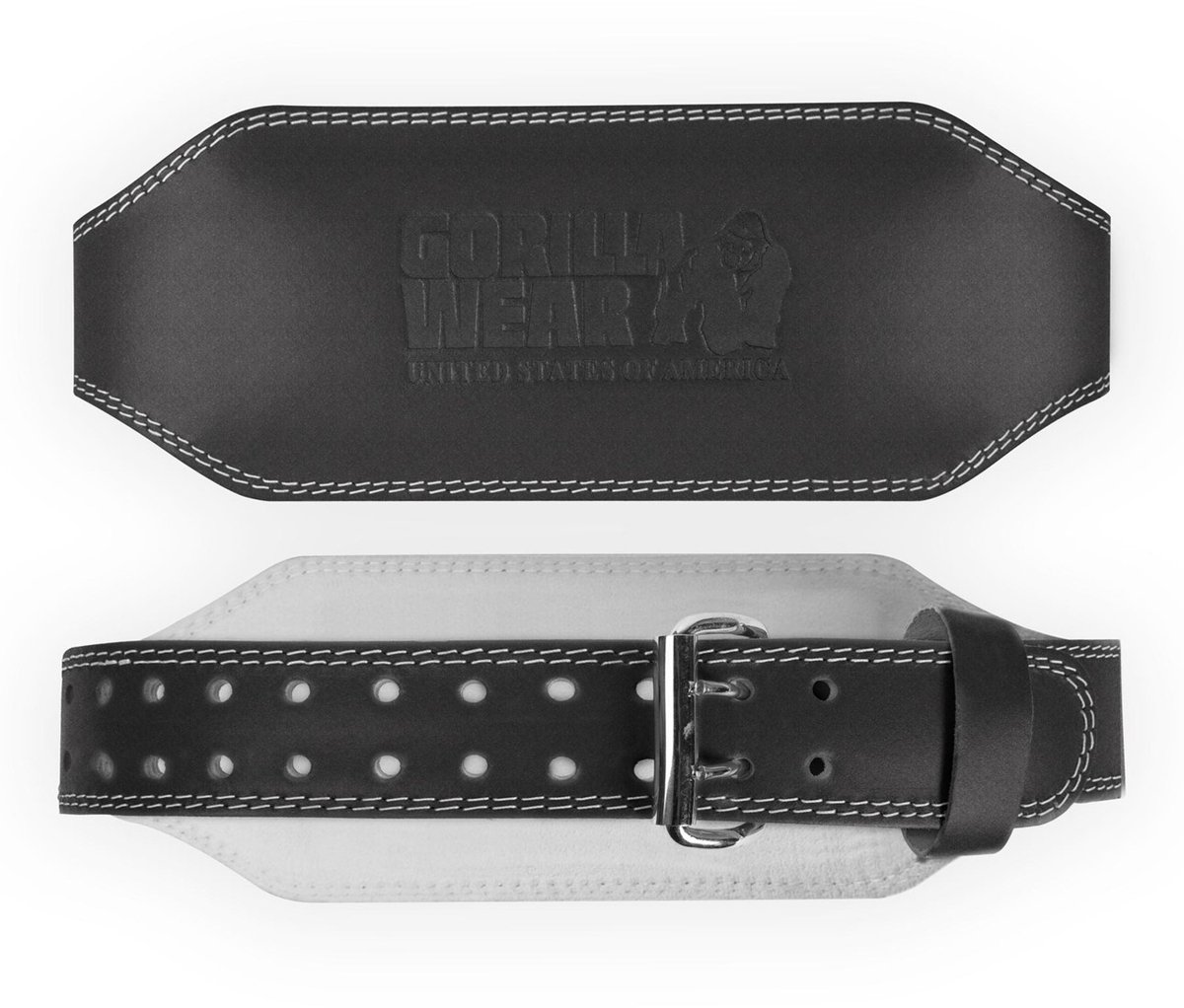 Hebegürtel Leder gepolstert Gorilla Wear 6"