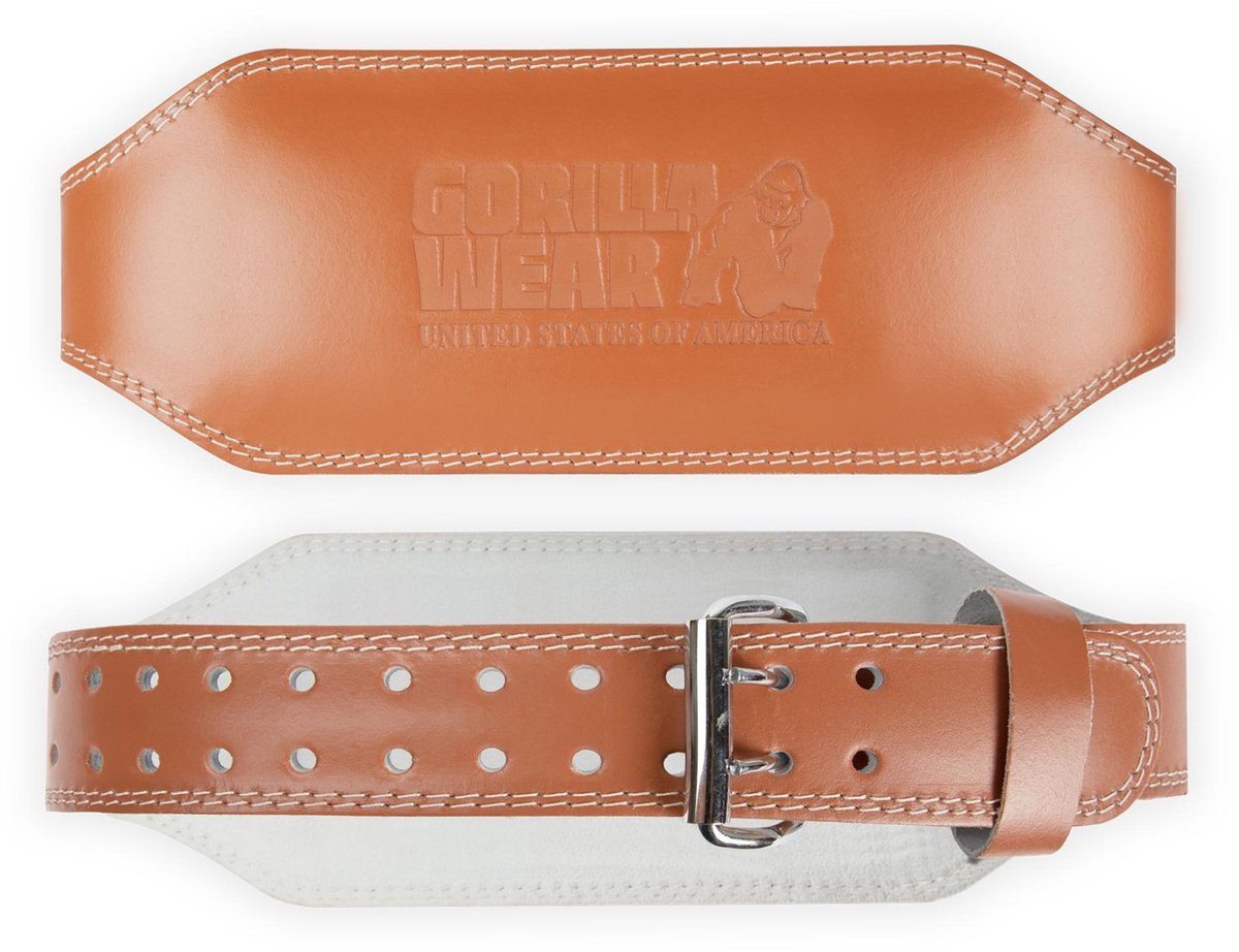 Hebegürtel Leder gepolstert Gorilla Wear 6"
