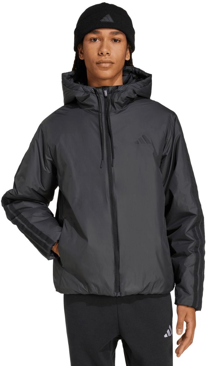 Isolierende Daunenjacke  mit Kapuze adidas Essentials Climawarm 3 stripes