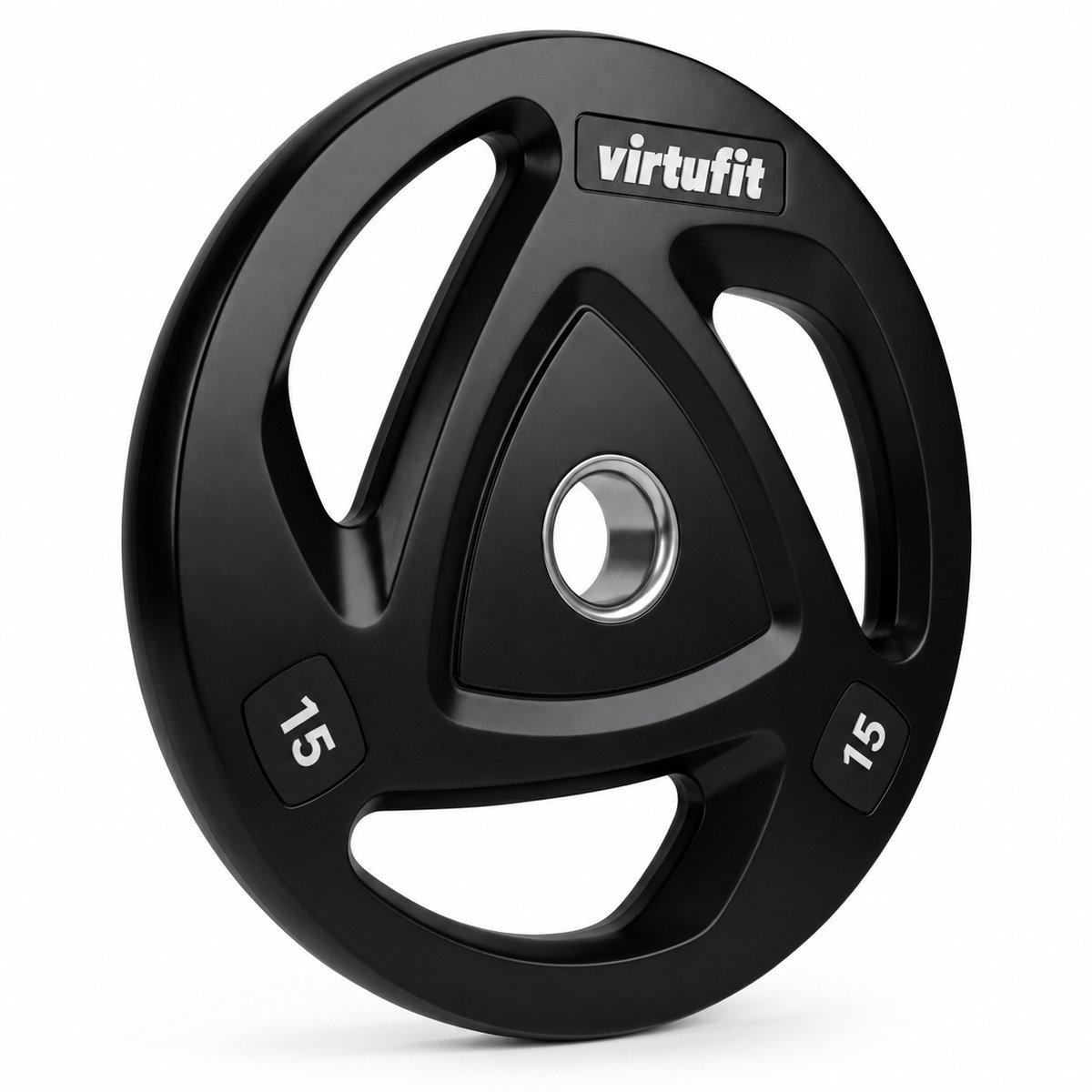 Olympische Krafttrainingsscheibe aus Gummi VirtuFit