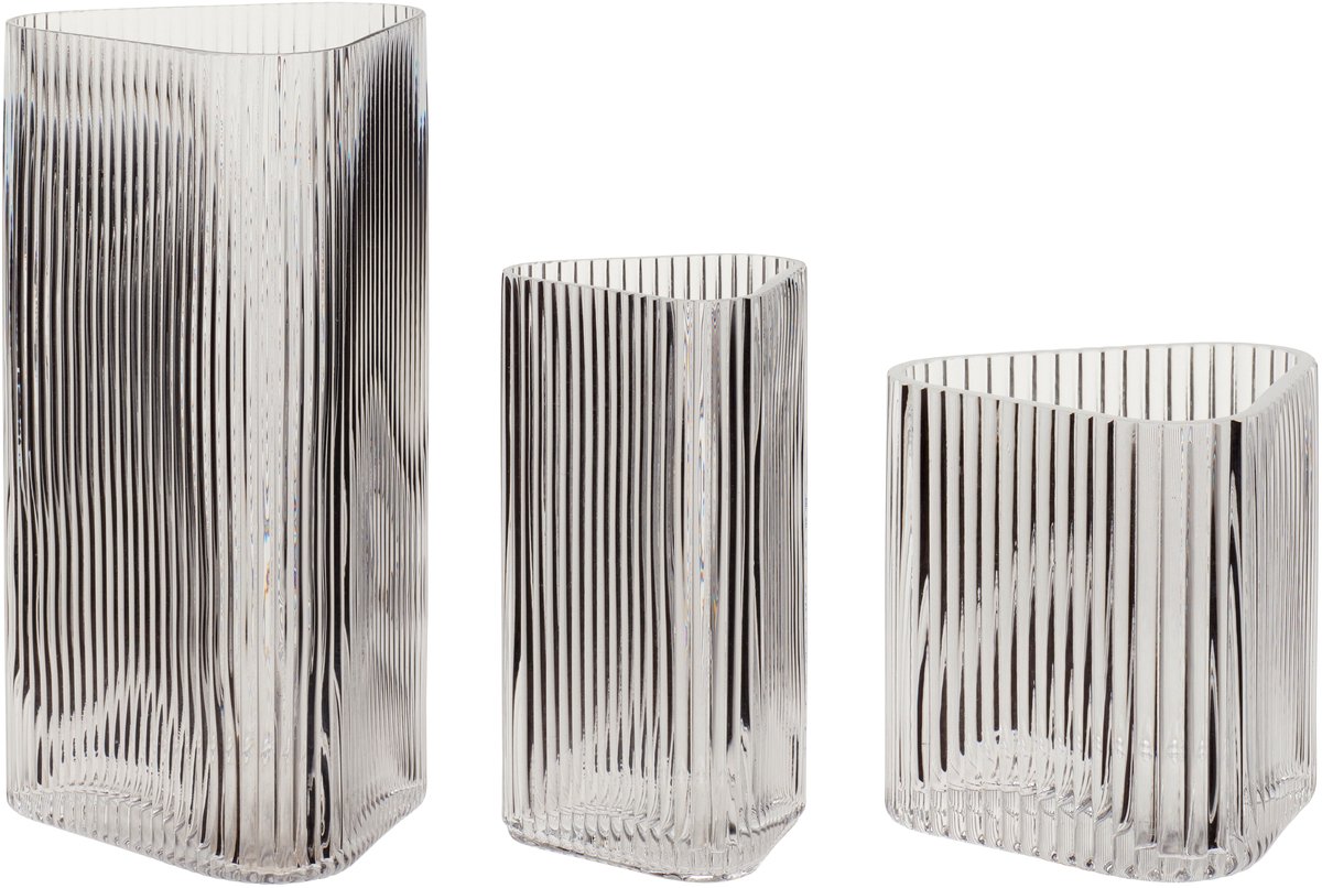 Dreieckige Vasen Hubsch Interior Elements (x3)