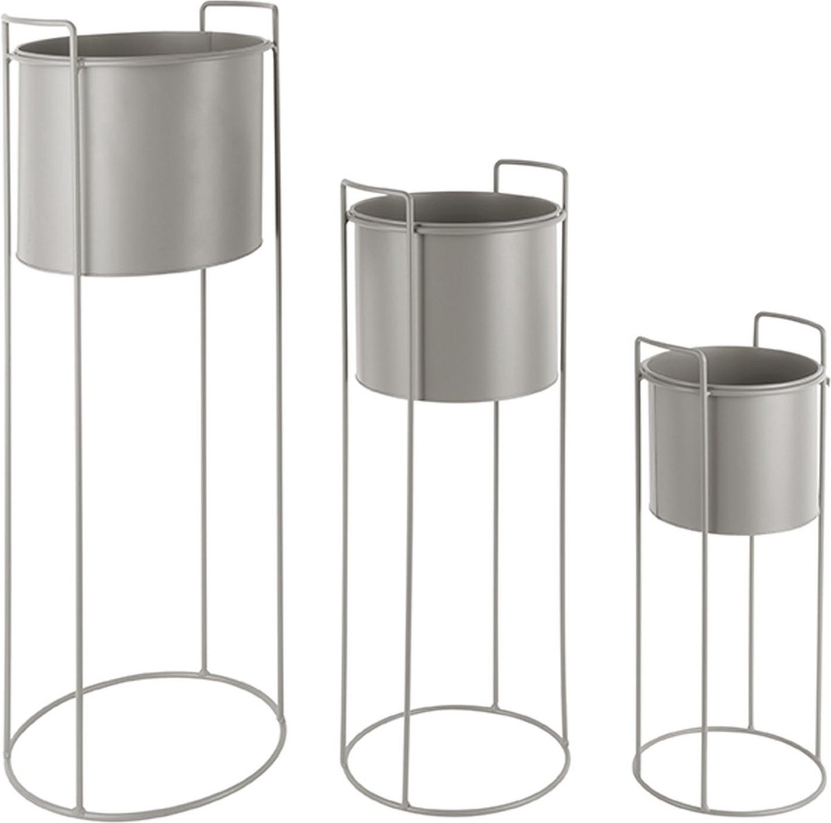 Blumentopfset rund Eisen Present Time Essence