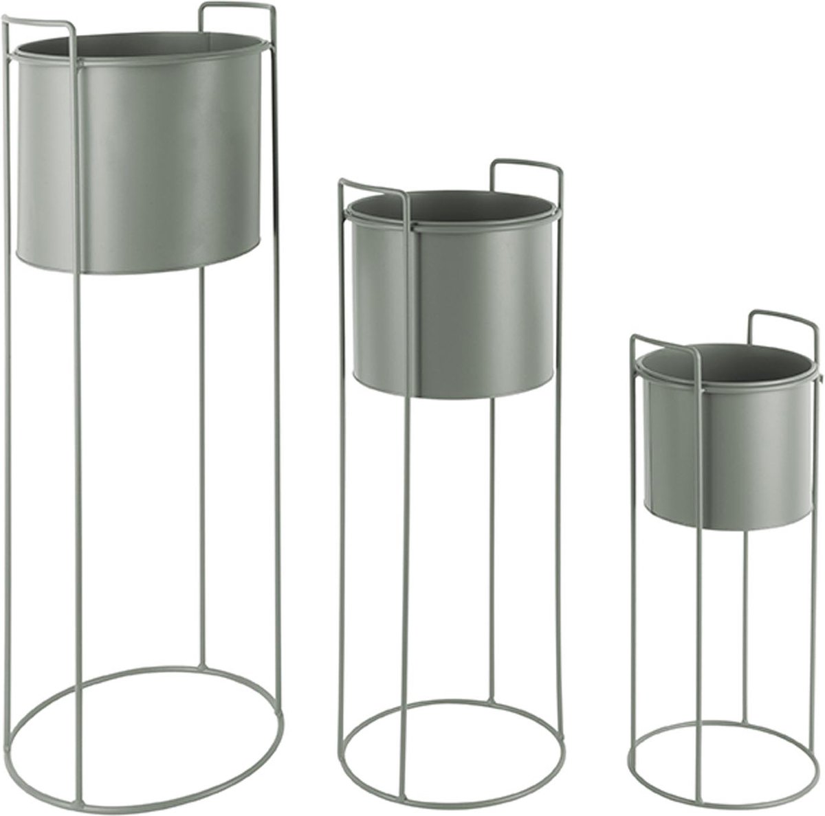 Blumentopfset rund Eisen Present Time Essence