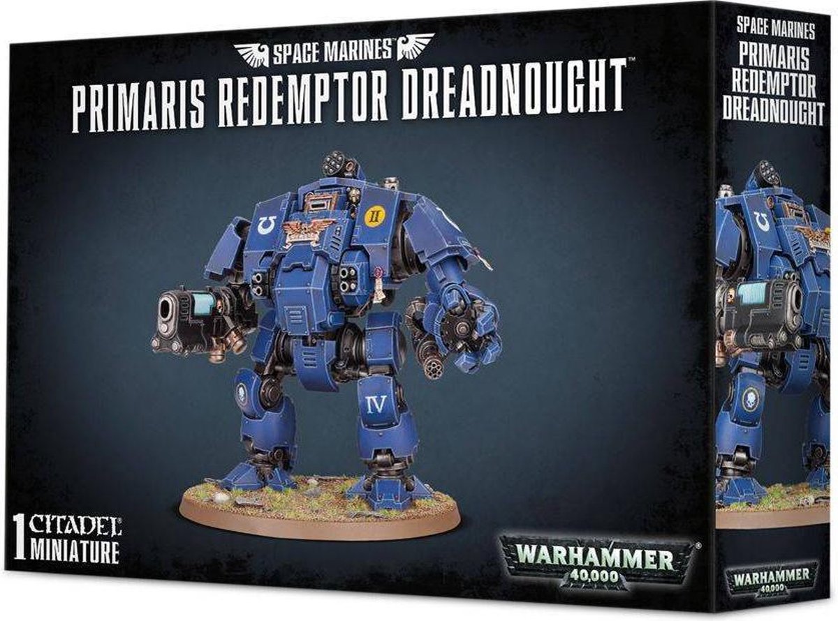 Figurine aus 109 Teilen Games Workshop Warhammer 40k - Space Marine Primaris Redemptor Dreadnought