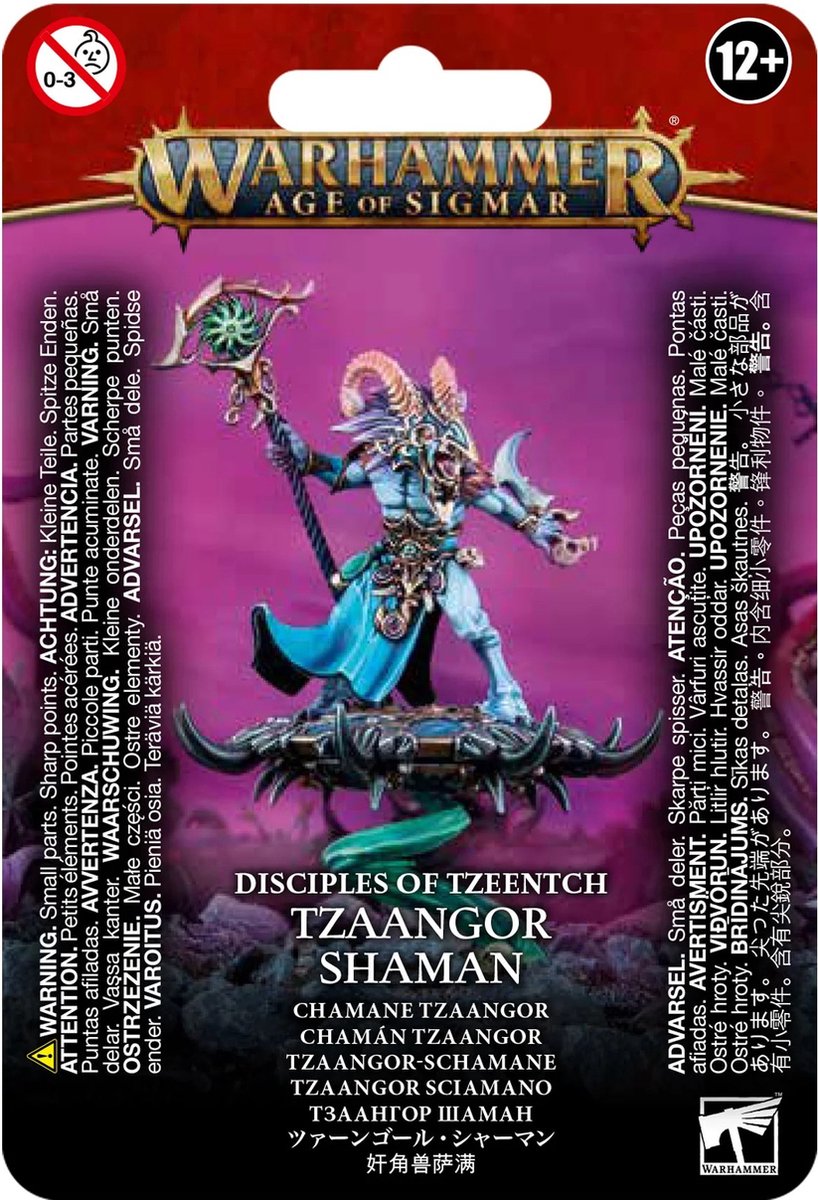 Figur mit 16 Teilen Games Workshop Warhammer AoS & 40k - Tzeentch Arcanites Tzaangor Shaman