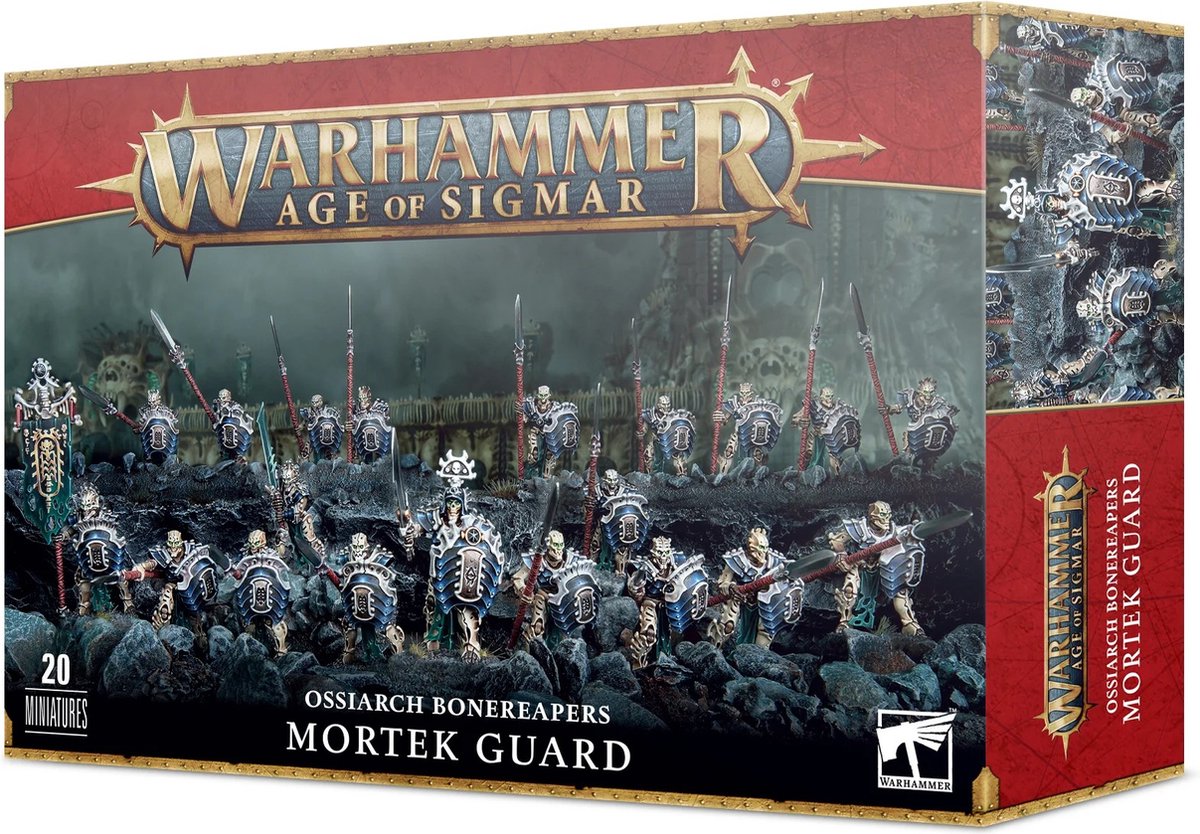 Set aus 20 Figuren mit 146 Teilen Games Workshop Warhammer AoS - Ossiarch Bonereapers Mortek Guard
