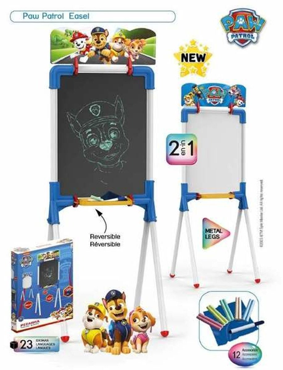 Doppelseitige Tafel Kreide und Marker Chicos enfant Bestway Paw Patrol