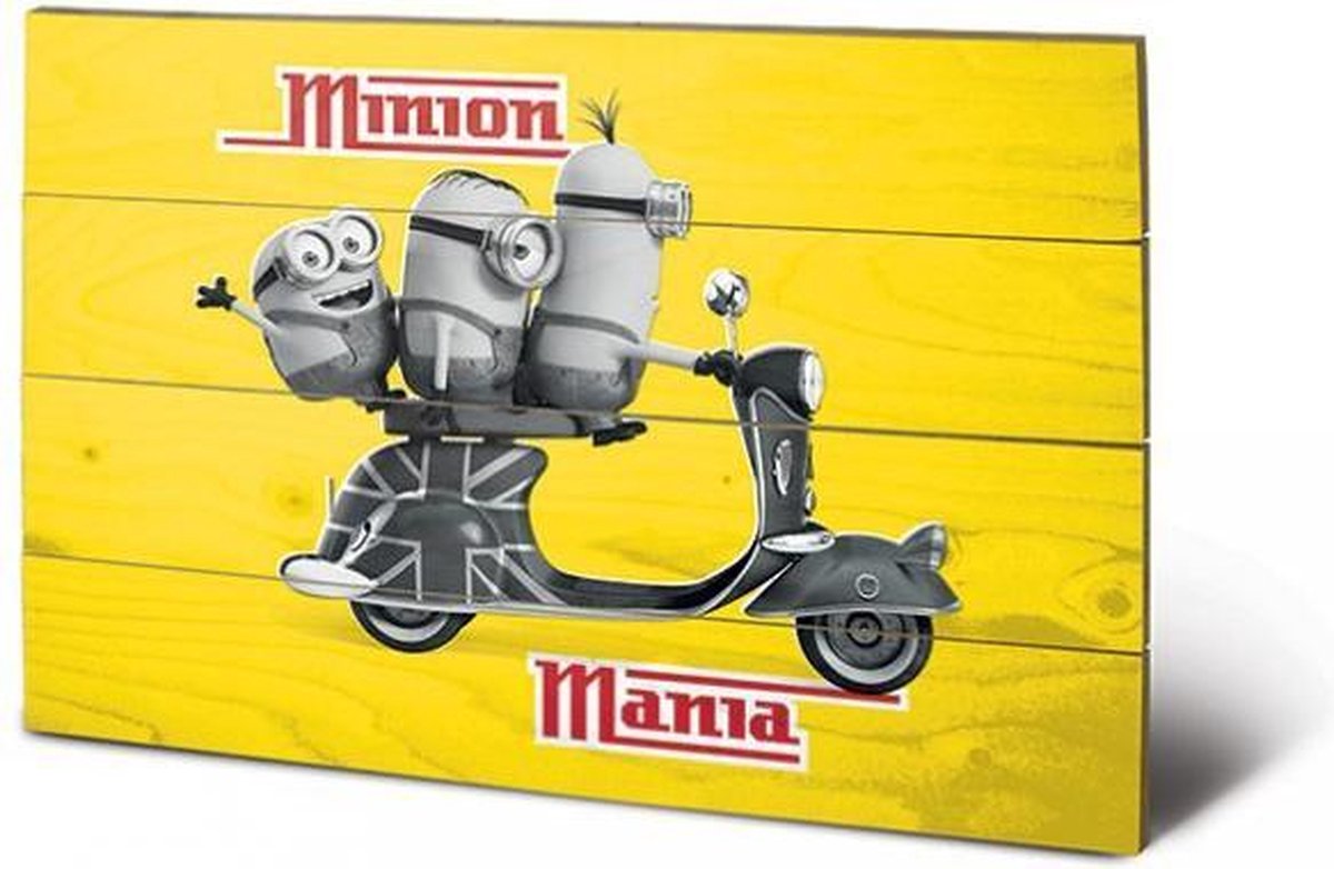 Poster Pyramid Minion Mania Wood Art Sw11568P