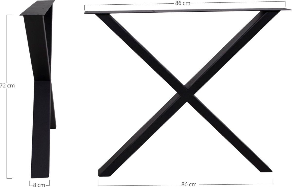 Tischbein des Esstischs pulverbeschichtet Design x House Nordic Nimes