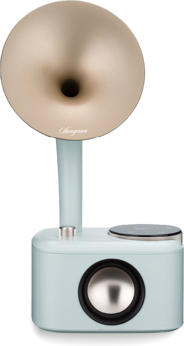 Tischradio Grammophon, dab+, fm aux, bluetooth, usb, Touchscreen, wiederaufladbar Sangean CP-100D