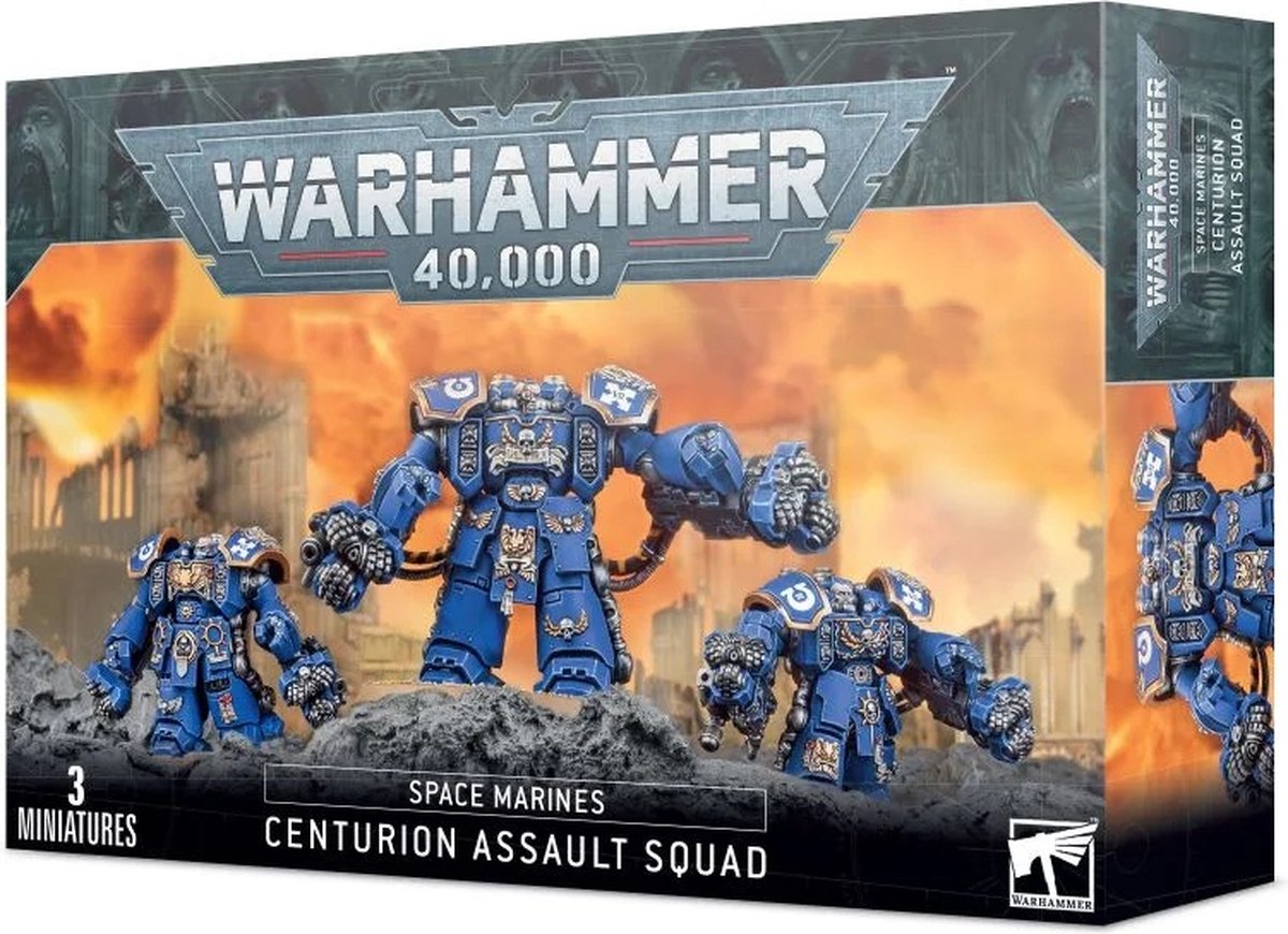 Set mit 5 Figuren Games Workshop Warhammer 40k - Space Marine Devastator Centurion Squad