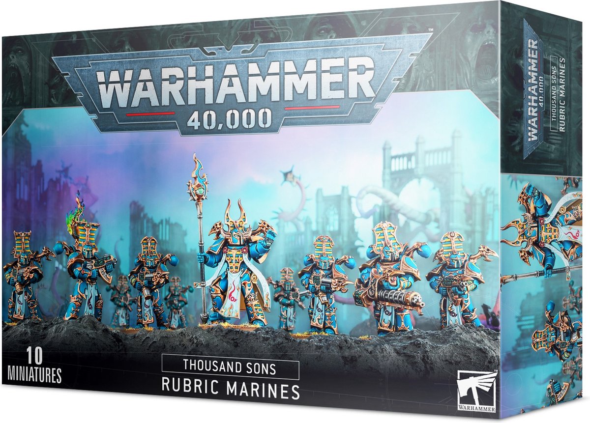 Figurine Games Workshop Warhammer 40k - Thousand Sons Marines Rubric