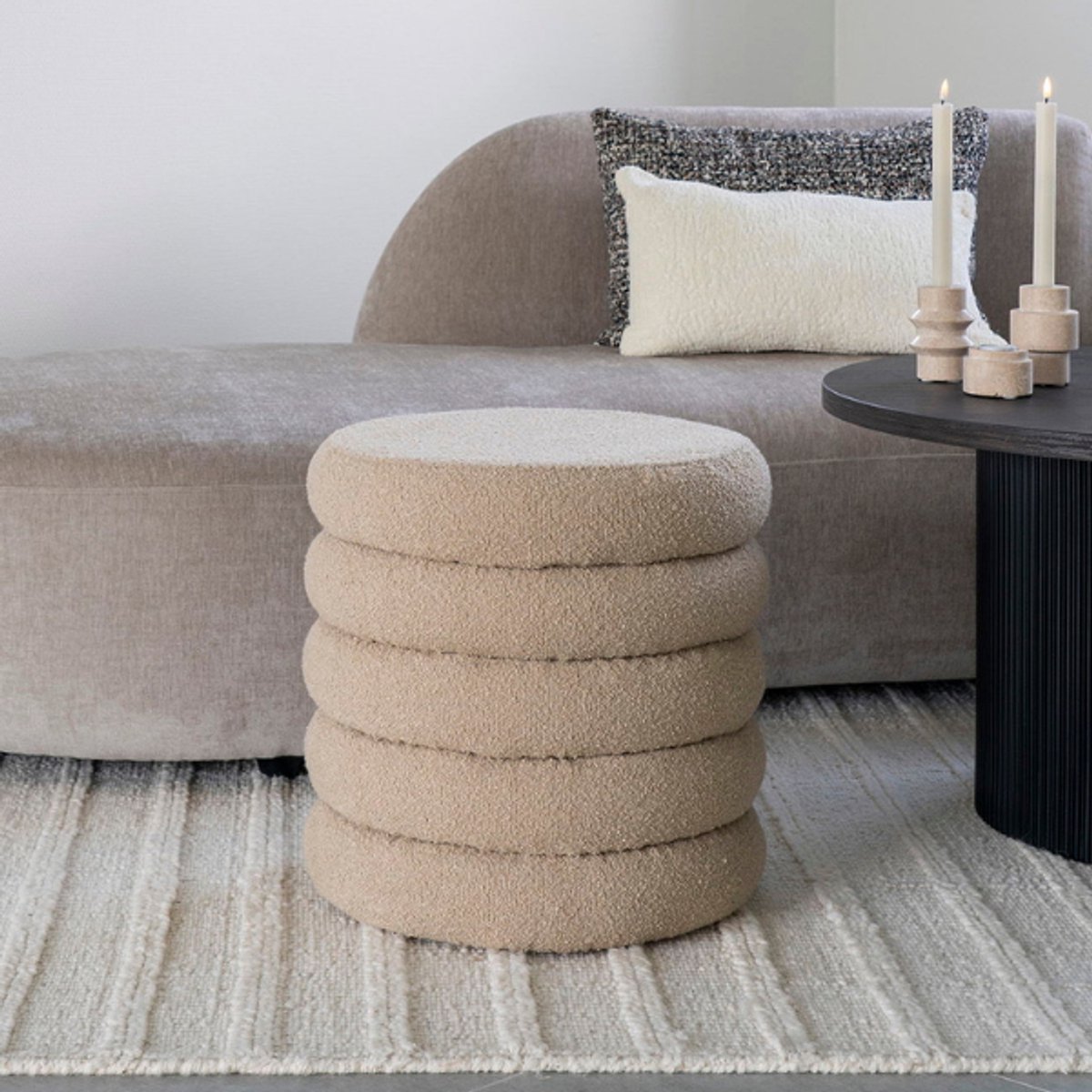 Pouf mit storage boulcé House Nordic Brooklyn