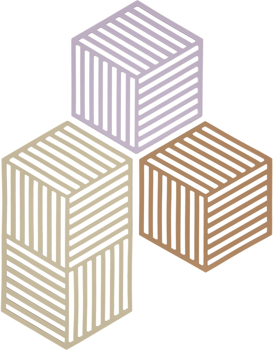 Topfuntersetzer Zone Denmark Hexagon (x3)