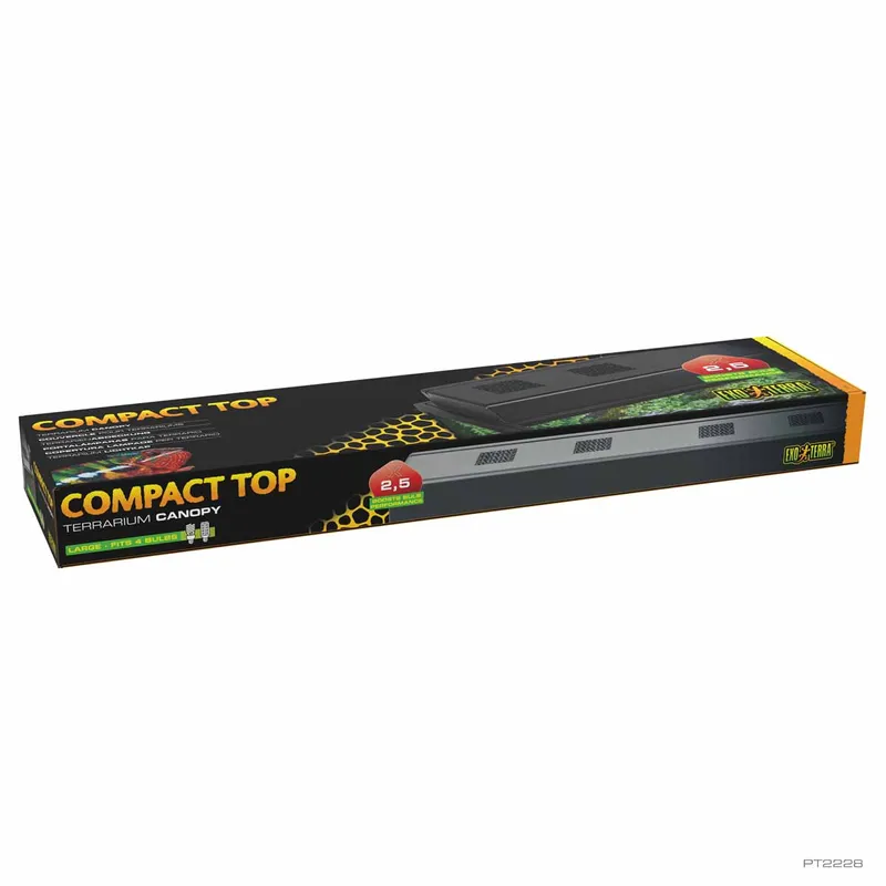 Exo Terra - RAMP EXOTERRA Compact Top for 4 bulbs - 90 x 20 x 9 cm