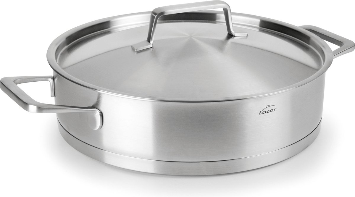 Runde Pfanne mit Deckel Lacor Foodie 24x6.5 cm