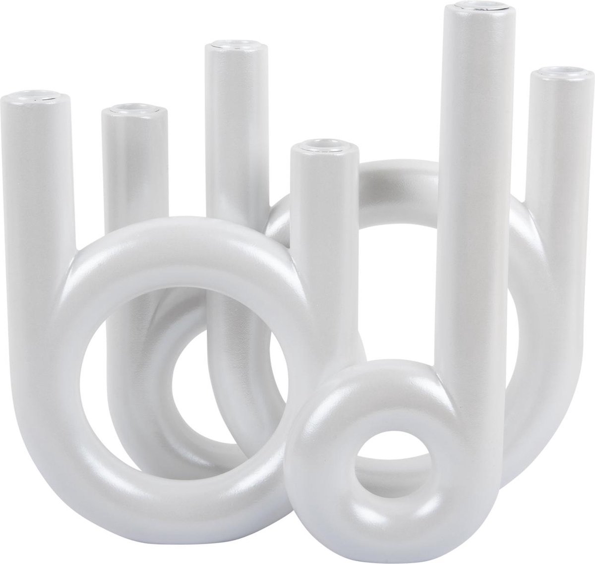 Kerzenhalter aus Glas Present Time Rings Large