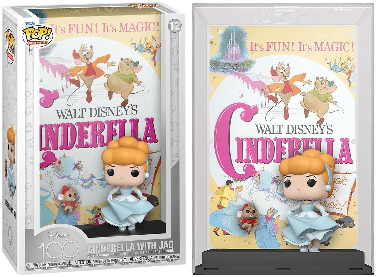 Figurine Funko POP Movie Poster Disney 100th Anniversary Cinderella