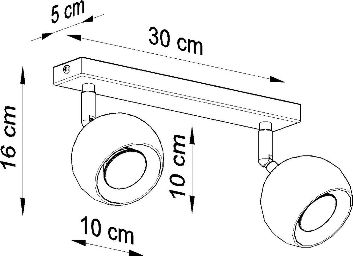 Deckenleuchte Sollux Lighting Oculare 2
