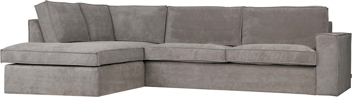 Ecksofa links gerippt Woood Thomas