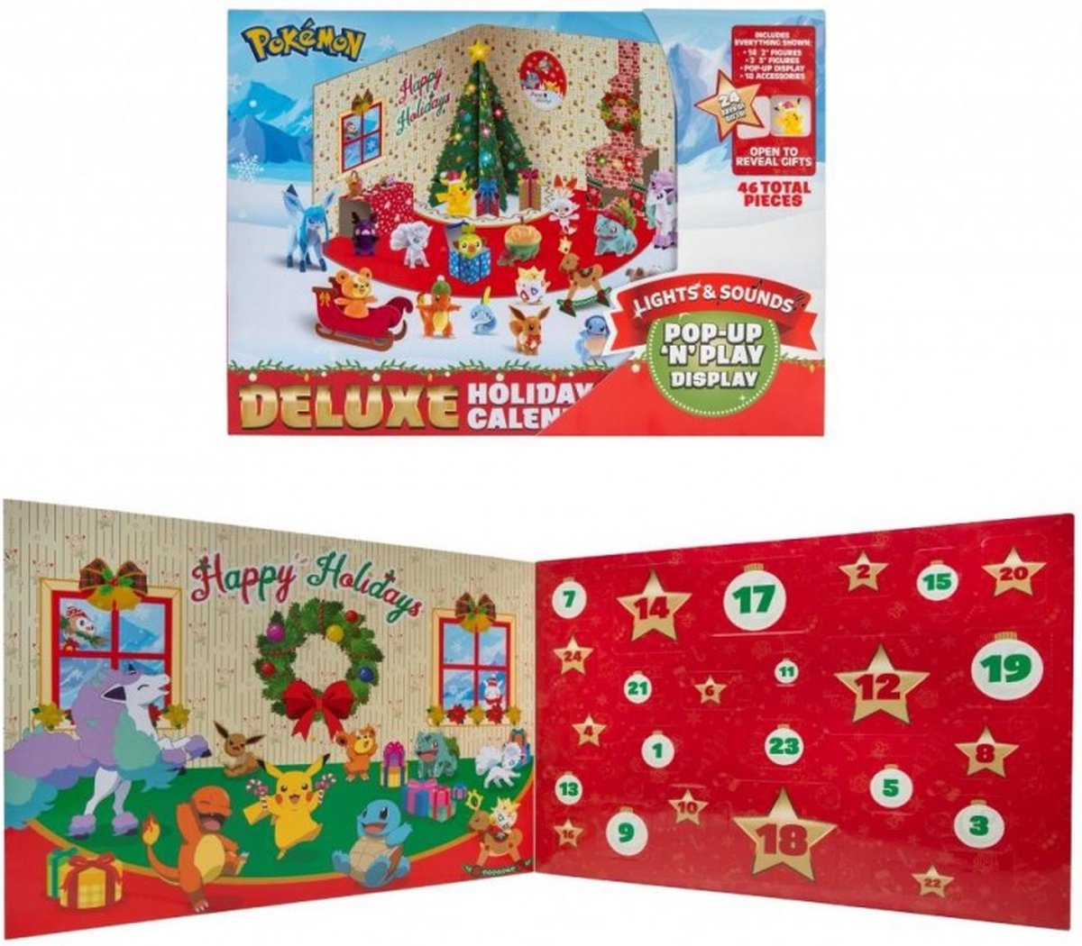 Kalender Licht und Ton Nintendo Pokémon Advent Delux