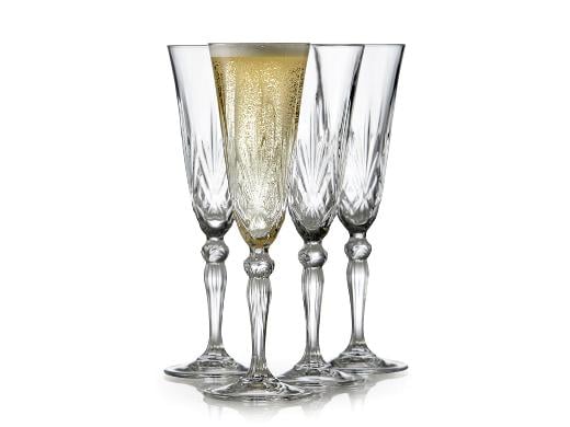 Glas Champagner Lyngby Glas Krystal Melodia (x4)