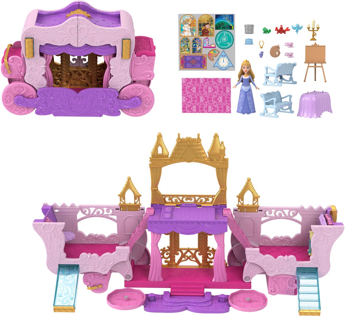 Puppe und Schloss Mattel Disney Princess