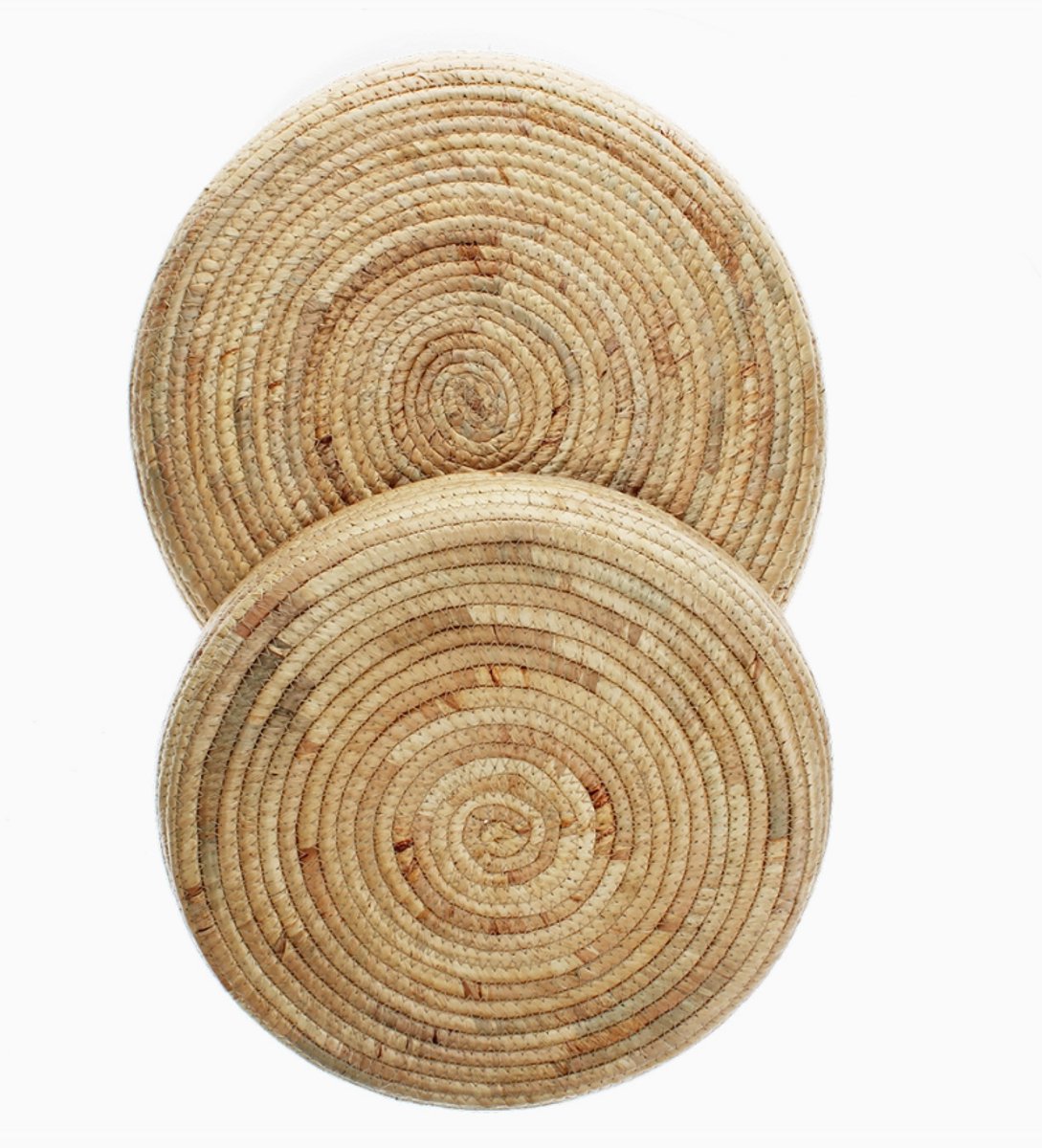 Runde Platten aus Wasserhyazinthe Rex London (x2)