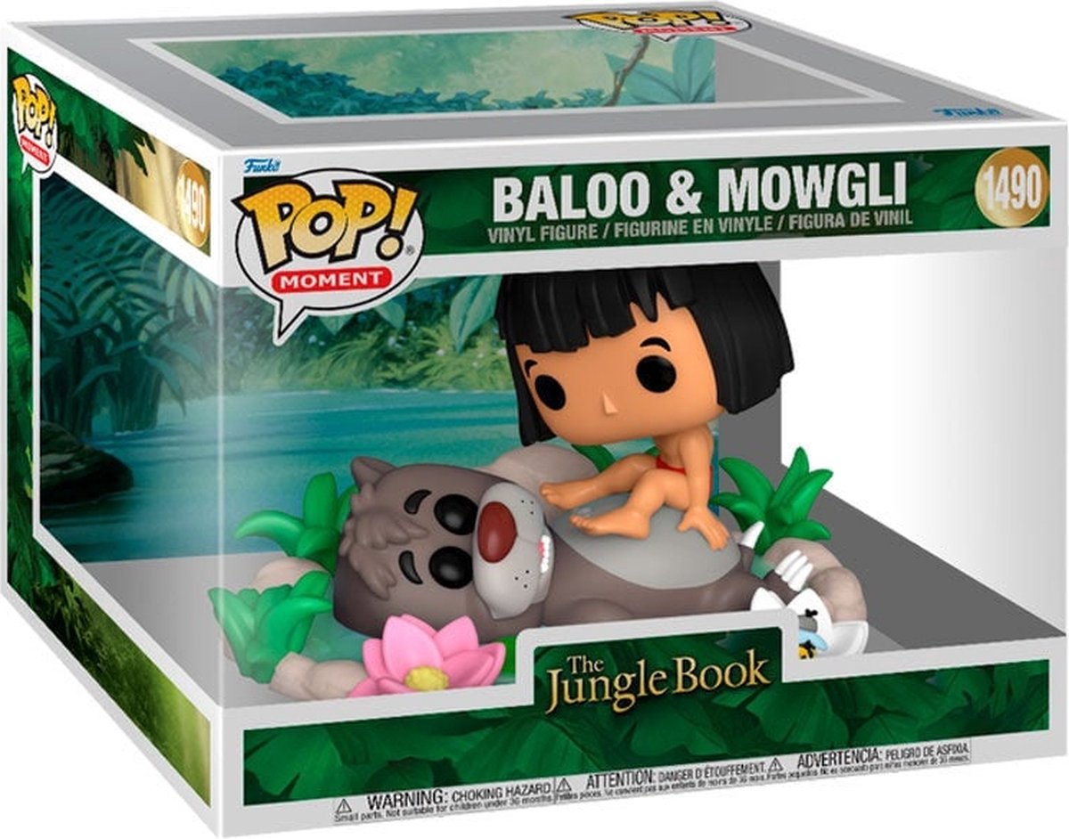 Figurine Funko Pop Moment Disney El Libro de la Selva Baloo & Mowgli