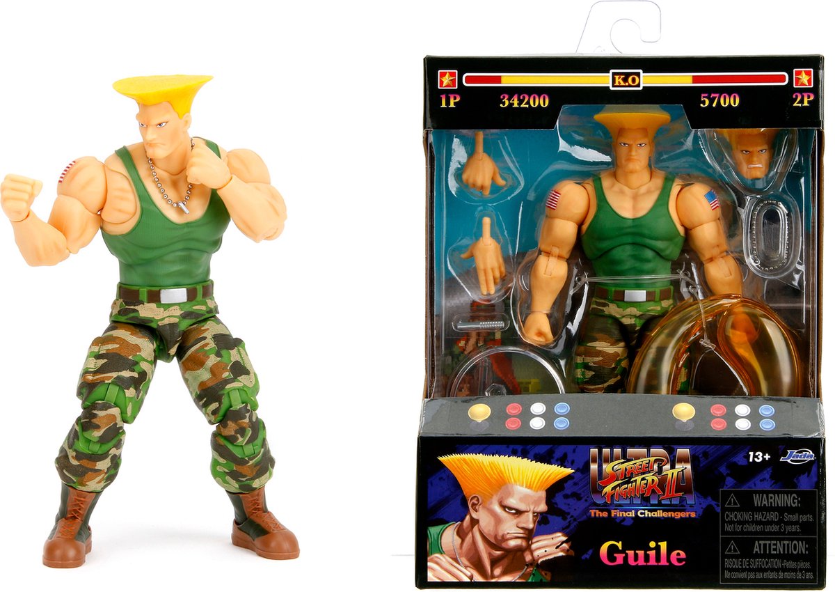 Figurine Jada Toys Ultra Street Fighter II: The Final Challengers 1/12 Guile