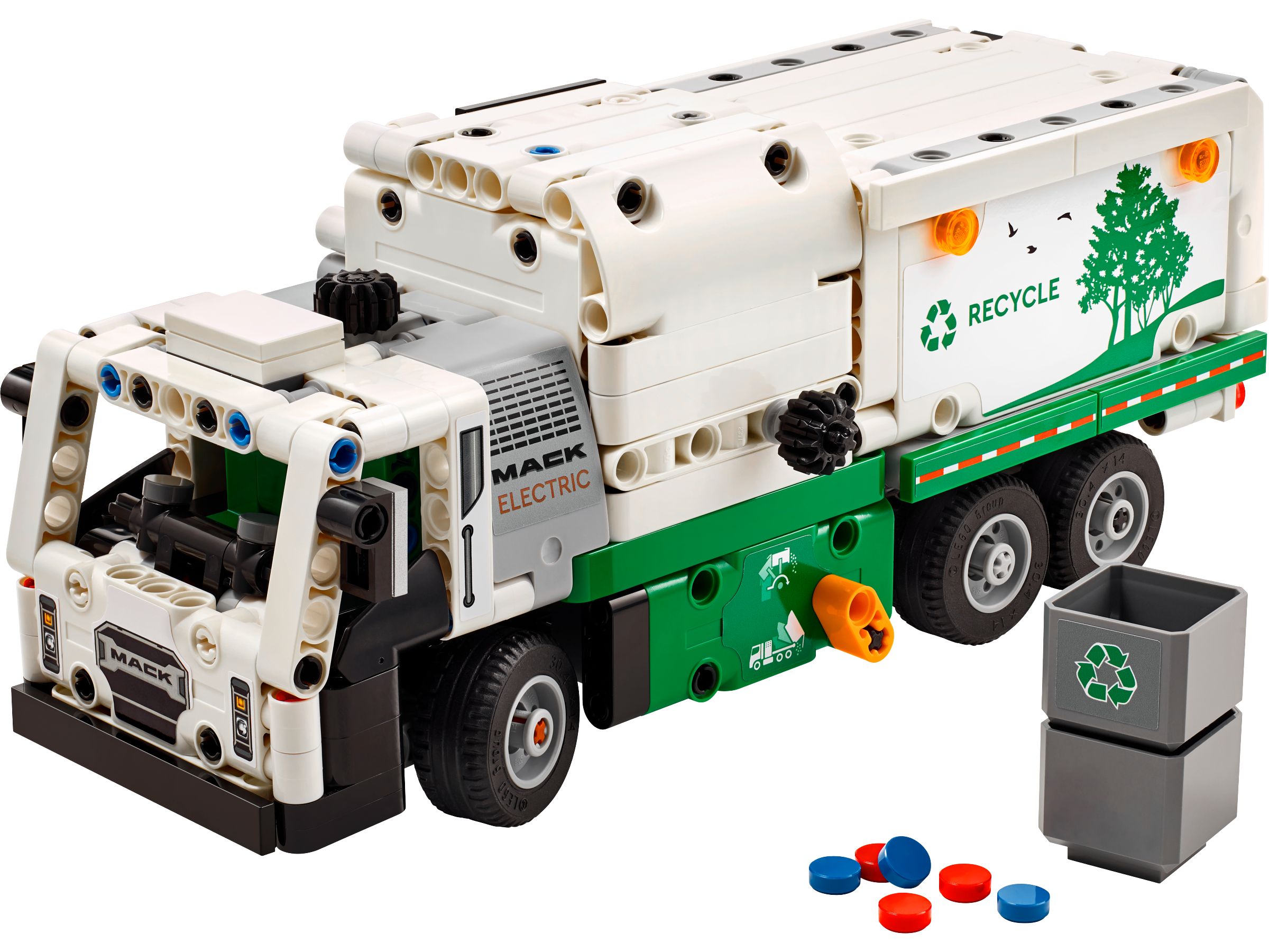 Baukasten Müllwagen Elektro Technic Mack Lego