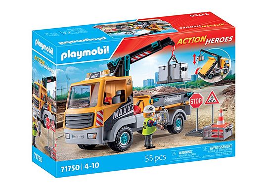 Lkw-Kran-Arbeiter Simulationsspiel Playmobil
