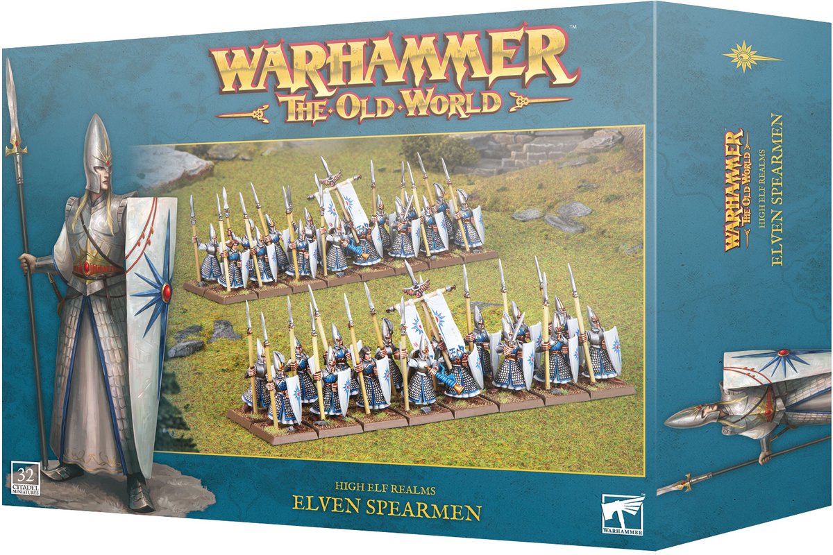 Figurine Games Workshop Warhammer ToW - Royaumes des Hauts Elfes : Lanciers (x32)