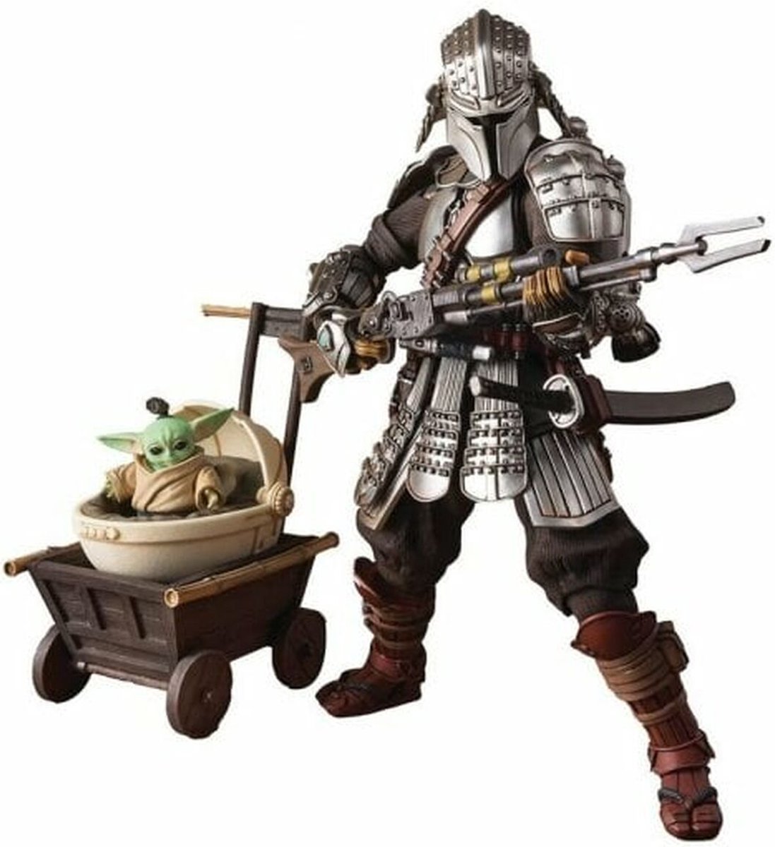 Figurine Tamashii Nations Star Wars Ronin Mandalorian Beskar Armor & Grogu