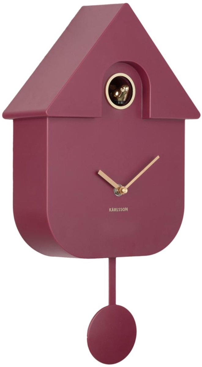 Wanduhr Karlsson Modern Cuckoo Oro ABS