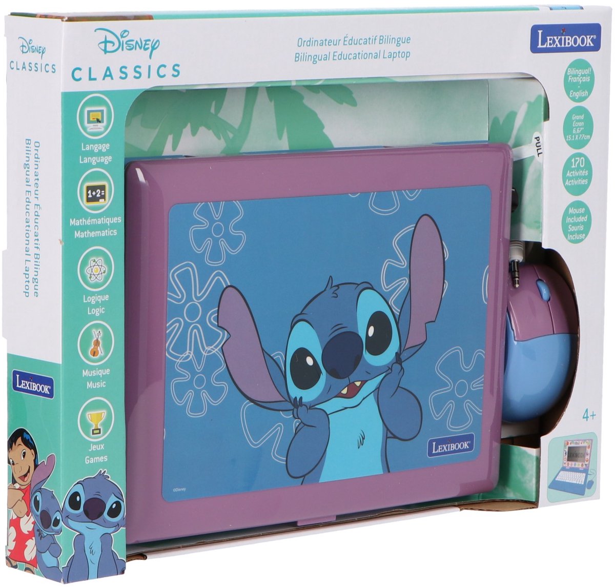 Biliguale Lern-Laptop Lexibook Stitch