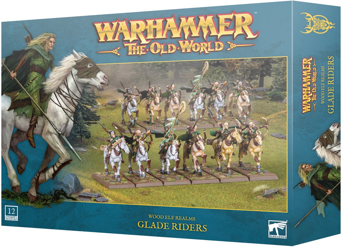 Figurine Games Workshop Warhammer ToW - Royaumes Elfes Sylvains : Cavaliers Sylvains