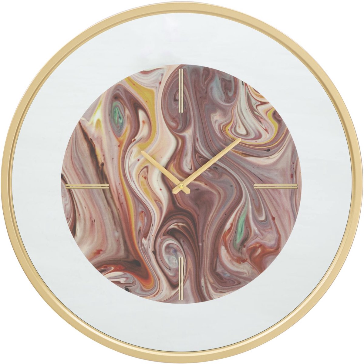 Analoge Wanduhr Mauro Ferretti Goldy Line