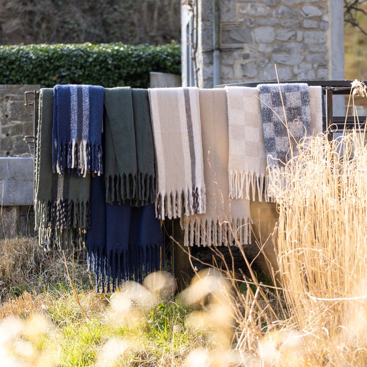 Gestreiftes Plaid Vivaraise Isabel
